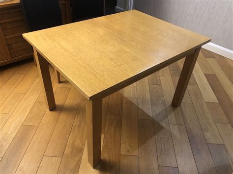 Extending Dining Table - Oak Wood | eBay