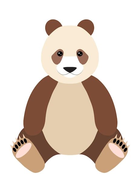 Premium Vector | Drawn cute qinling panda character