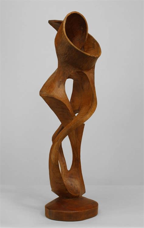 Contemporary Maple Abstract Carved Sculpture For Sale at 1stDibs