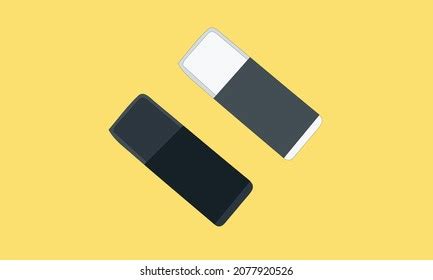 Black White Eraser Isolated Vector Stock Vector (Royalty Free ...