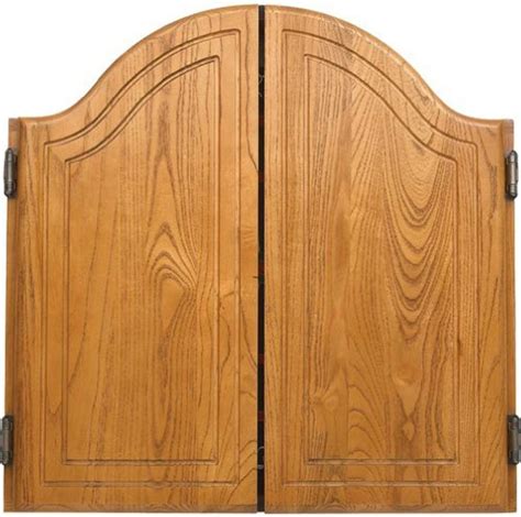 Arched Oak Dart Board Cabinet - Darts for Sale