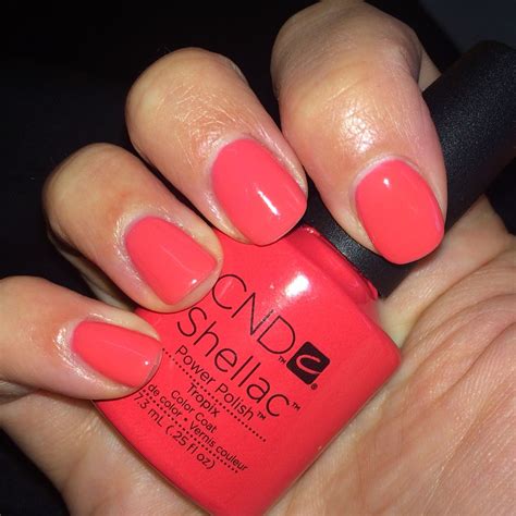 #nailsbyalexi CND shellac "tropix" | Shellac nail colors, Cnd shellac ...