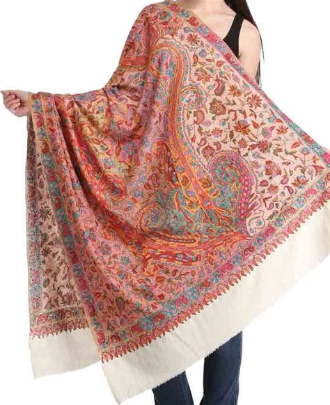 Authentic Embroidered Pashmina Shawl at Rs 2000 | Embroidered Pashmina ...