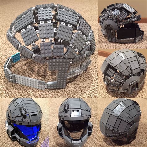 LEGO ODST Helmet - WIP photos | Lego halo, Lego sculptures, Lego creative