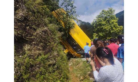 Mother and son dead, 28 injured in Pokhara school bus accident (Update