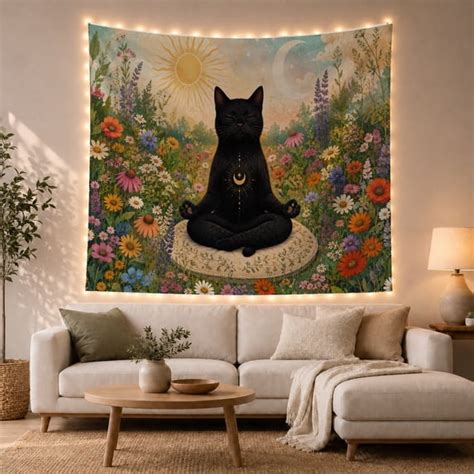 cats sitting cross  legged meditative lotus position playful