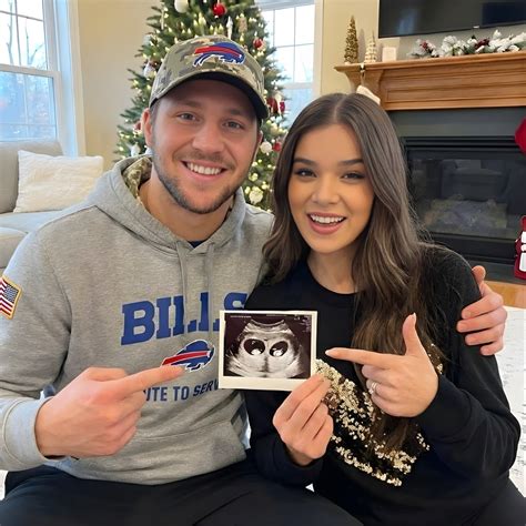 CONGRATULATIONS: Josh Allen and Hailee Steinfeld have received the