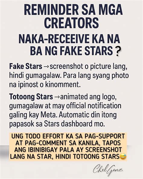 Chel Gonz - Reminder for Creators: Don’t Be Fooled by Fake... | Facebook