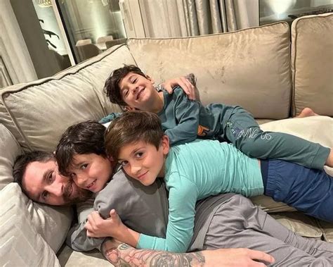lionel messis  kids including  son   plays soccer