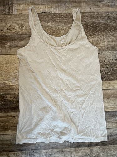 Old Navy Fitted Women’s Tank Top Beige Nude Stretch Layering Cami M