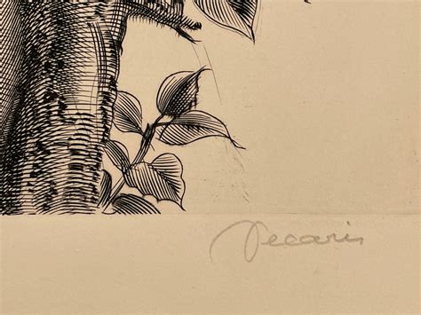 Albert Décaris Large Rare Engraving Signed & Numbered Female Nude