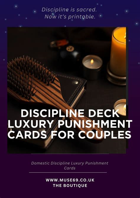 Domestic Discipline: Luxury Spanking Punishment Cards