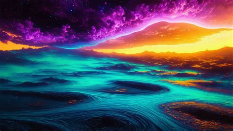 Colorful Beach Colors 8K Wallpaper