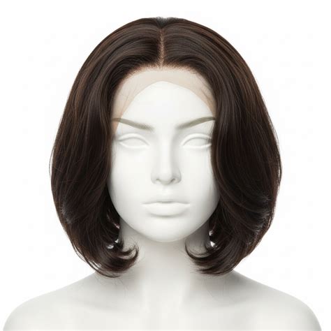 Water Wave Bob Wig - Short Human Hair Dark Brown Lace Front – Luv and