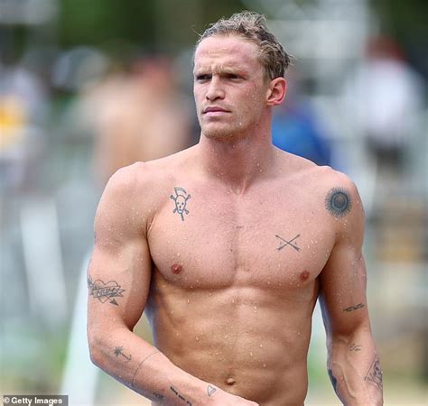 cody simpsons classy sign   australia swimming  falling