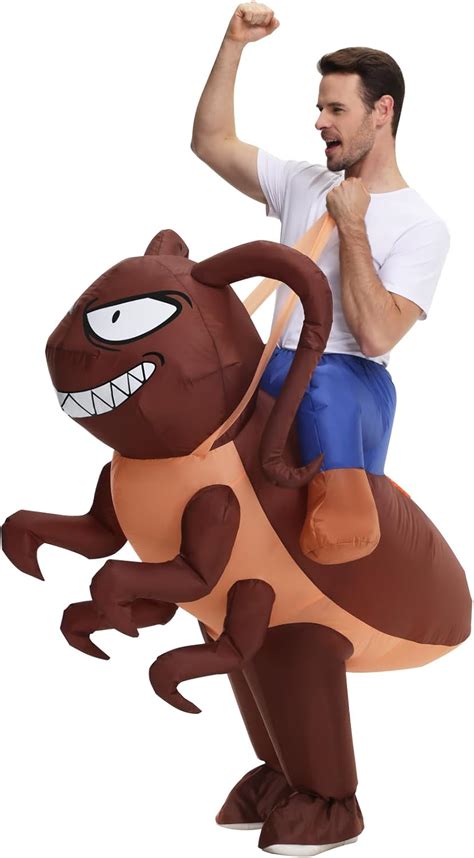 poptrend inflatable costume cockroach cockroach halloween ride  blow