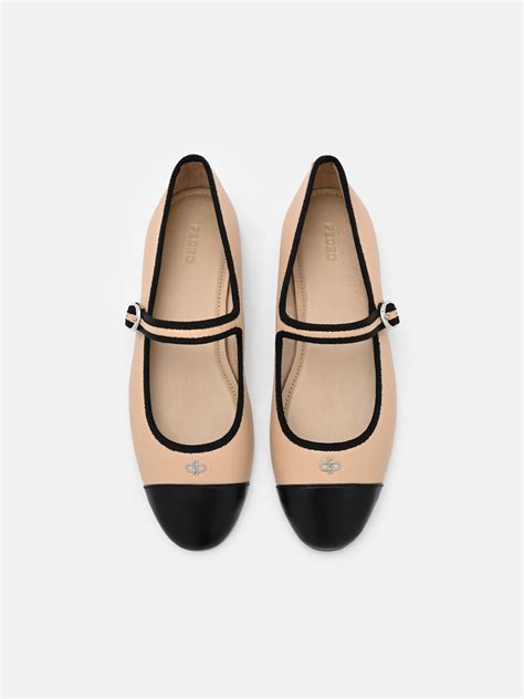 Alina Leather Ballerina Flats nude - PEDRO VN