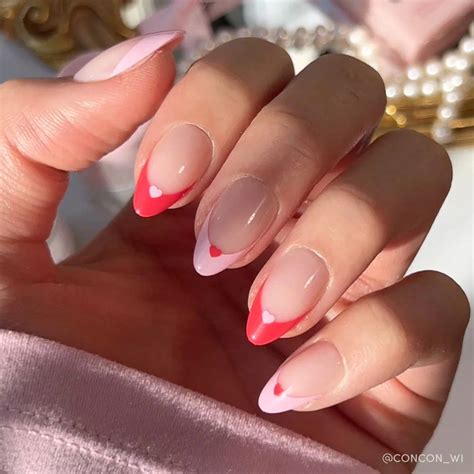 valentines day nail art designs  pink red parade