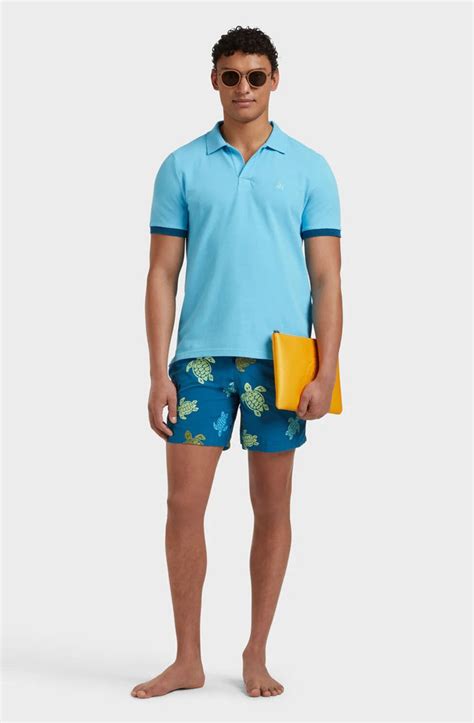 VILEBREQUIN Men Organic Cotton Pique Polo Shirt Solid | HAMAC Beach