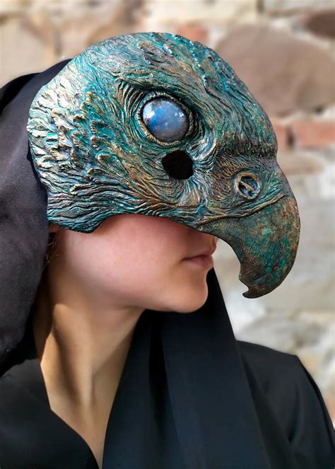 Oxidized Hawk Mask: Resin Cosplay Masquerade - Lightweight LARP ...
