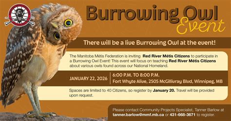 🦉 Burrowing Owl Event 🦉 Join us... - MMF - Winnipeg Region | Facebook