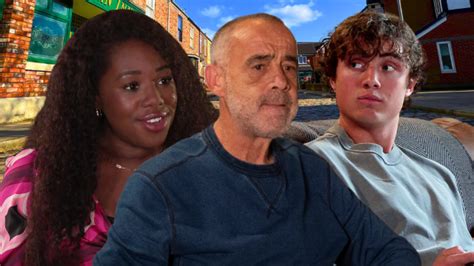 Composite Coronation Street image featuring Dee-Dee Bailey, Kevin