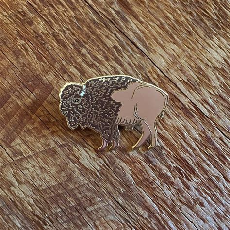 Buffalo Bison Pin Brooch - Etsy
