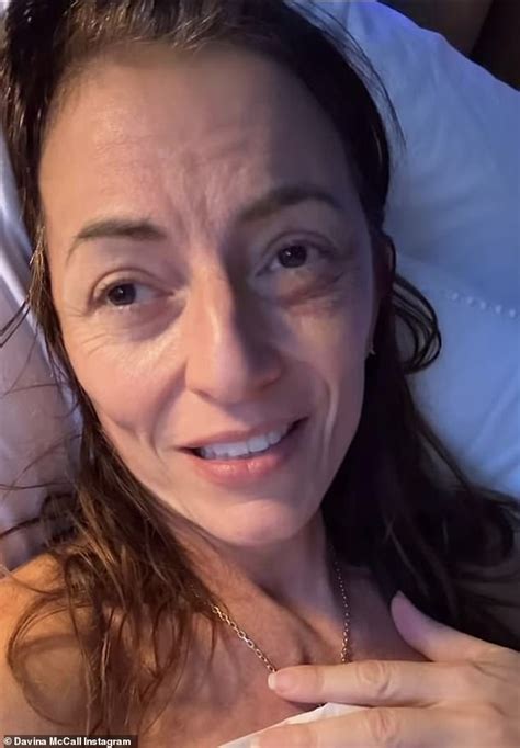 Davina McCall fights back tears as she reveals she has finished