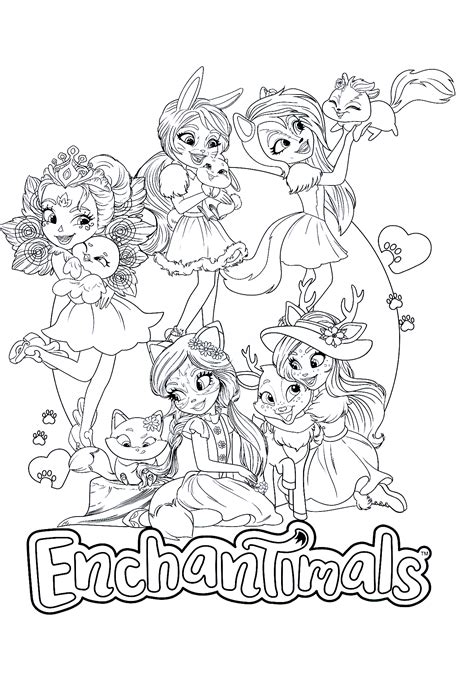Enchantimals new coloring pages - YouLoveIt.com