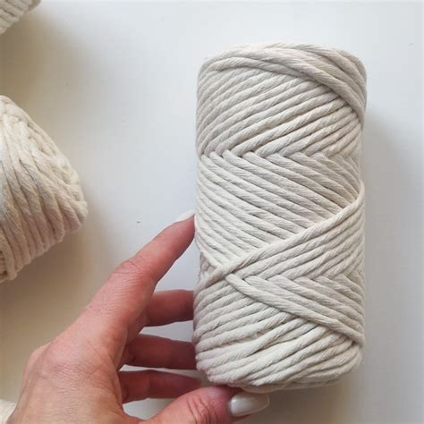 3mm Recycled Cotton String and 3-ply Cord – Macrame Spaghetti 