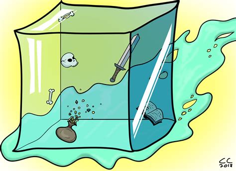 [ART][OC] Cartoon Gelatinous Cube!!! : DnD