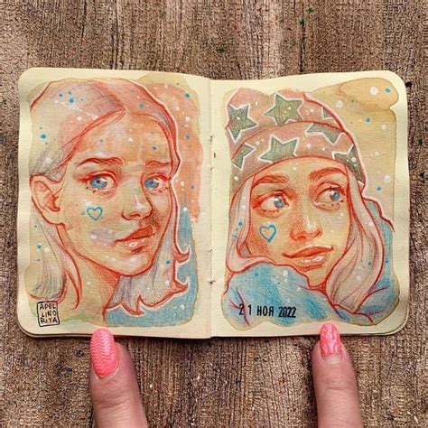 Аполлинария on Instagram: "#minisketchbook #минискетчбук # ...
