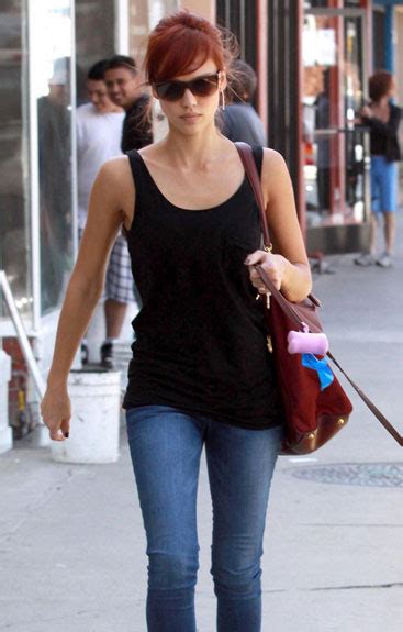 Jessica Alba Red Hair at Why So Blu?