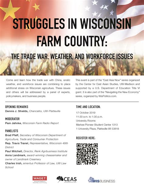 Struggles in Wisconsin Farm Country: the trade war, weather, and