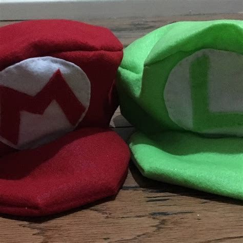 Mario and Luigi Hat - Etsy