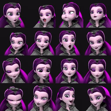 ArtStation - Raven Queen Facial Rig demo (fan art)