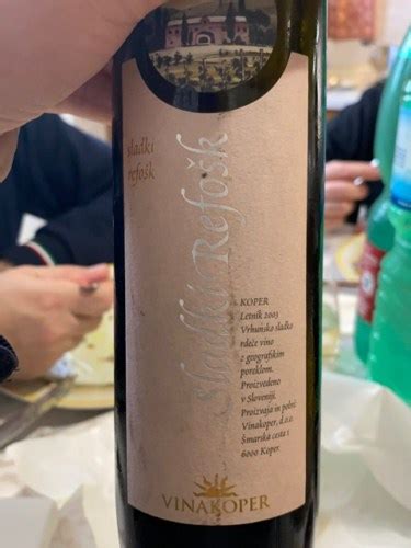 Vinakoper Sladki Refošk | Vivino US