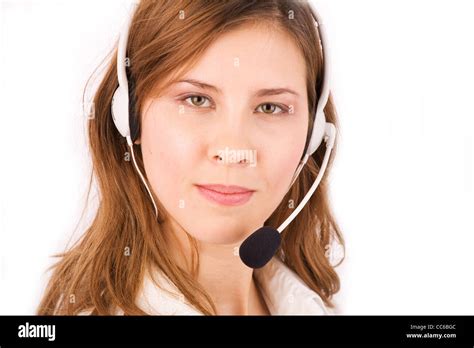customer service agent stock photo alamy