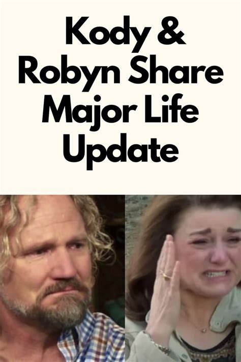Sister Wives: Kody & Robyn Share Major Life Update | Sister wives ...