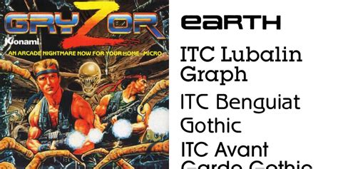 contra aka gryzor probotector  super contra fonts
