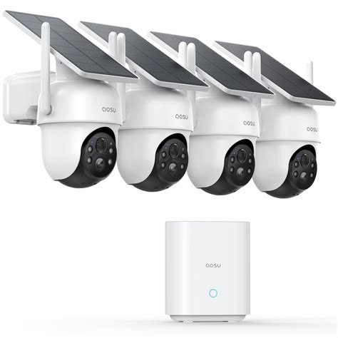 Security Cameras Outdoor Wireless, 4 Cam-Kit, No Subscription, Solar