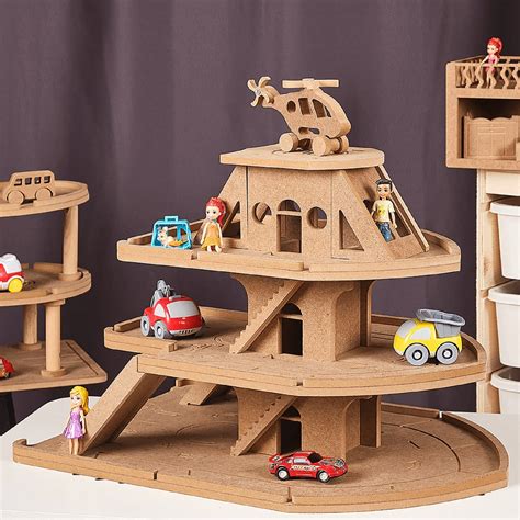 Wooden Toy Car Garage Car Parking Garage Toy for Toddlers - Etsy