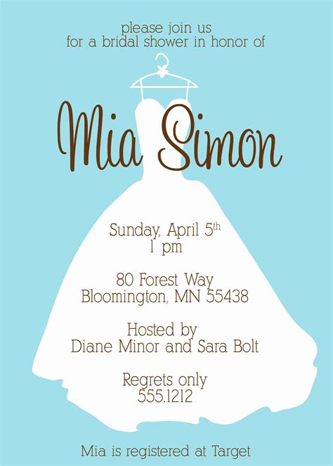 Wedding Dress Invitation Template Inspirational 5 Best Of Free