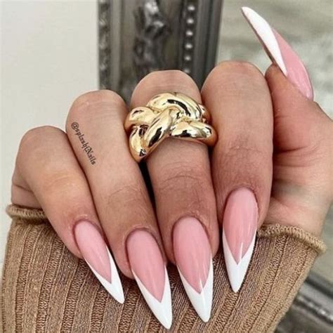 pointed nail designs   classic shape
