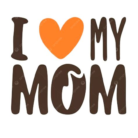 I Love You Mom Logos Hand Drawn Lettering, Quote I Love You Mom And Dad