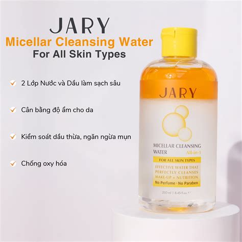 NƯỚC TẨY TRANG JARY MICELLAR CLEANSING WATER MÀU VÀNG - DÀNH CHO MỌI L