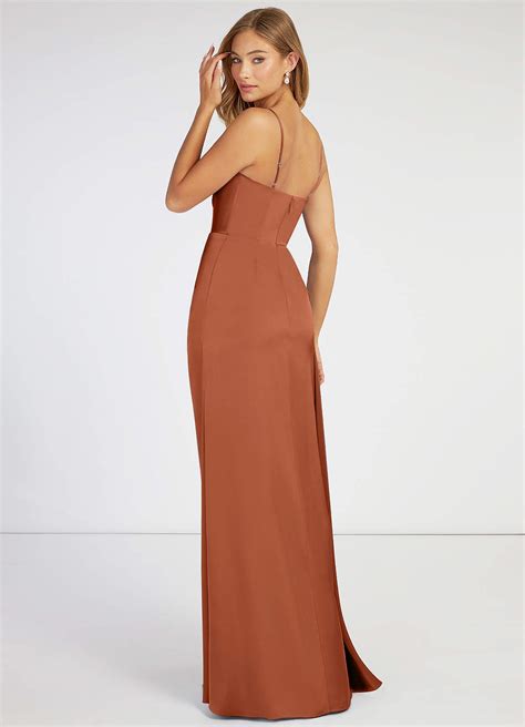 Cedar Rose Bona Stretch Satin Dress Try-on Dress Sample Dress ...