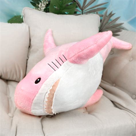 Акула большая розовая, 75 см оптом большая мягкая игрушка | Plush Team