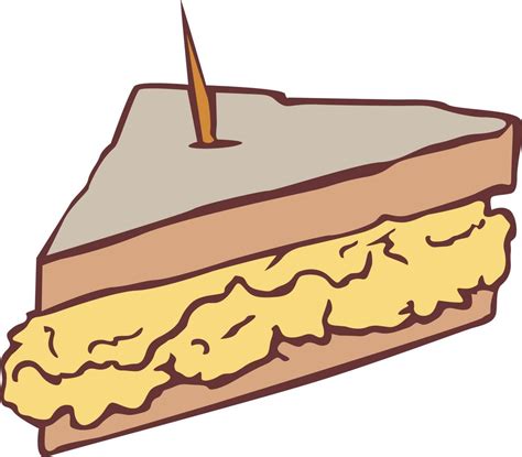 hand draw sandwich egg food illustration  vector art  vecteezy