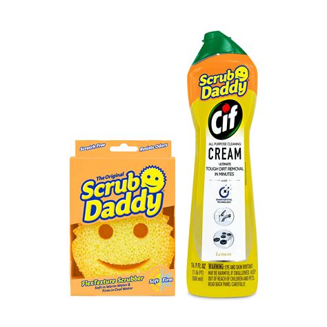 Amazon.com: Scrub Daddy Sponges & Cif All Purpose Cleaner, Lemon - Non